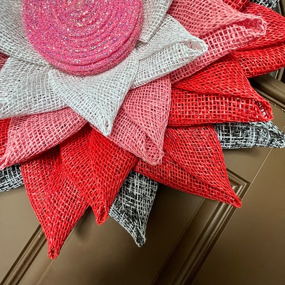 Valentines wreath, Gifts for her, Flower petal wreath - Picture 3 of 7